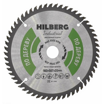 Диск пильный Hilberg Industrial Дерево 160*20*56Т Hilberg