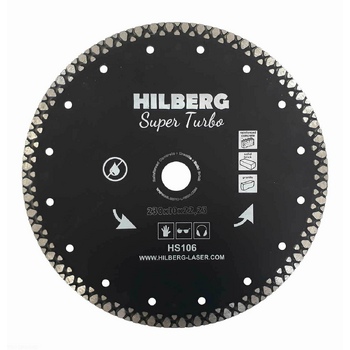 Диск алмазный  Hilberg Super Turbo 230*22,23*10 Hilberg